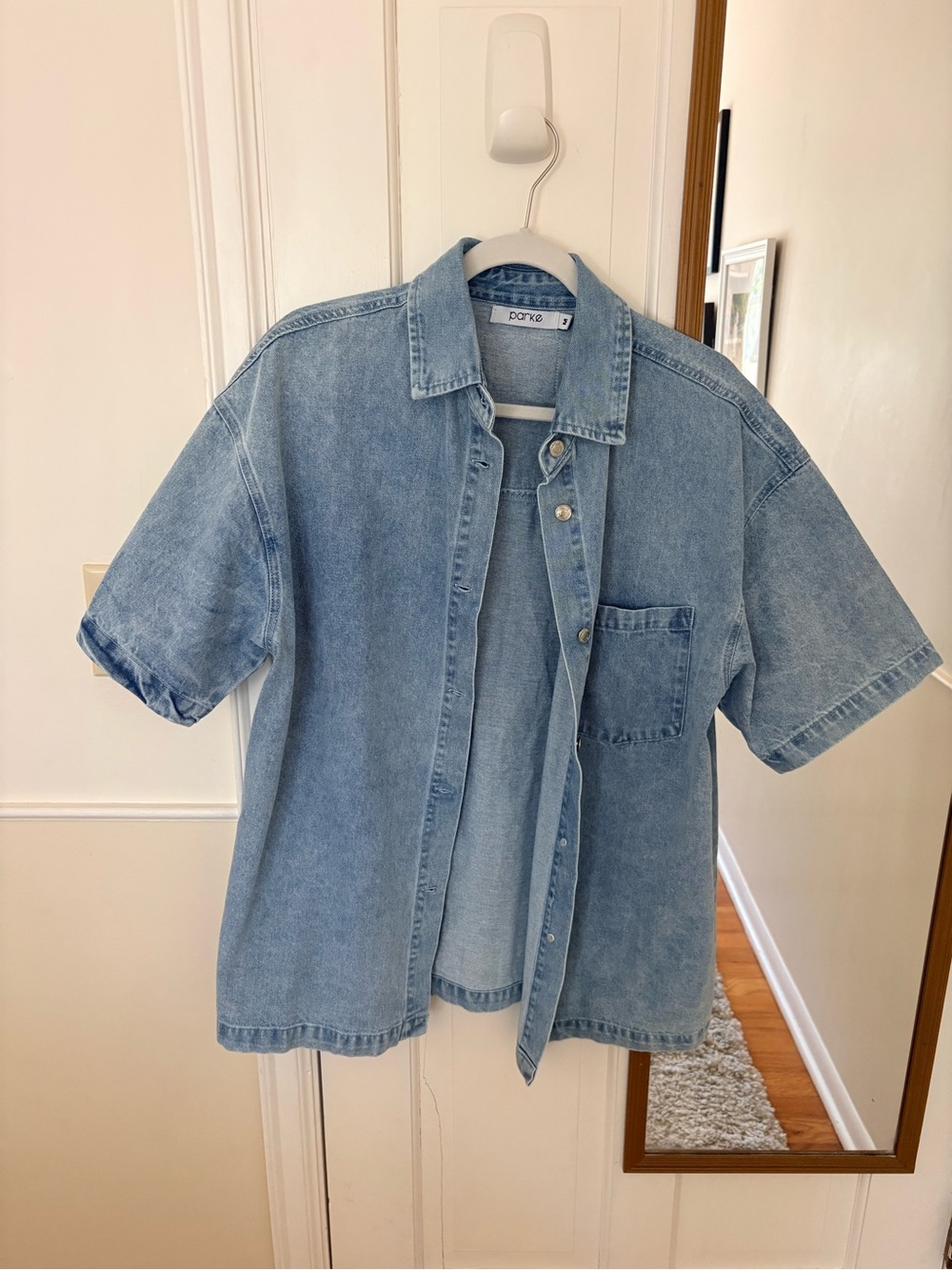 PARKE denim shirt - size medium - like new
